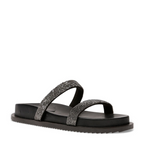 Papete Flat Com Tiras De Brilho Strass