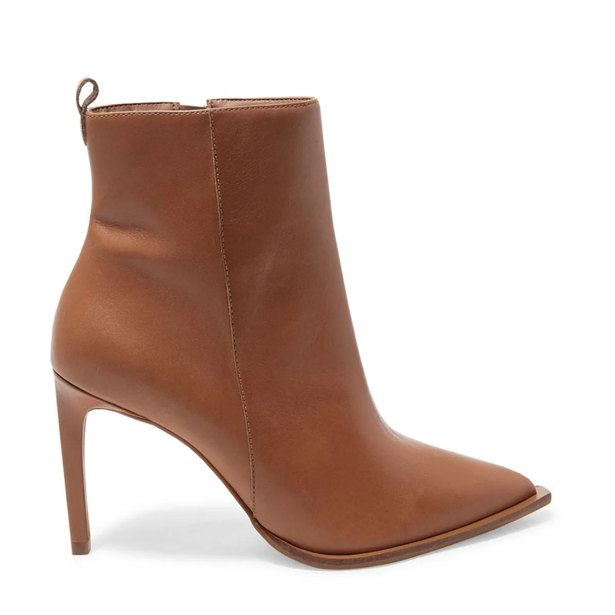 Bota Couro Premium Bico Fino Caramelo