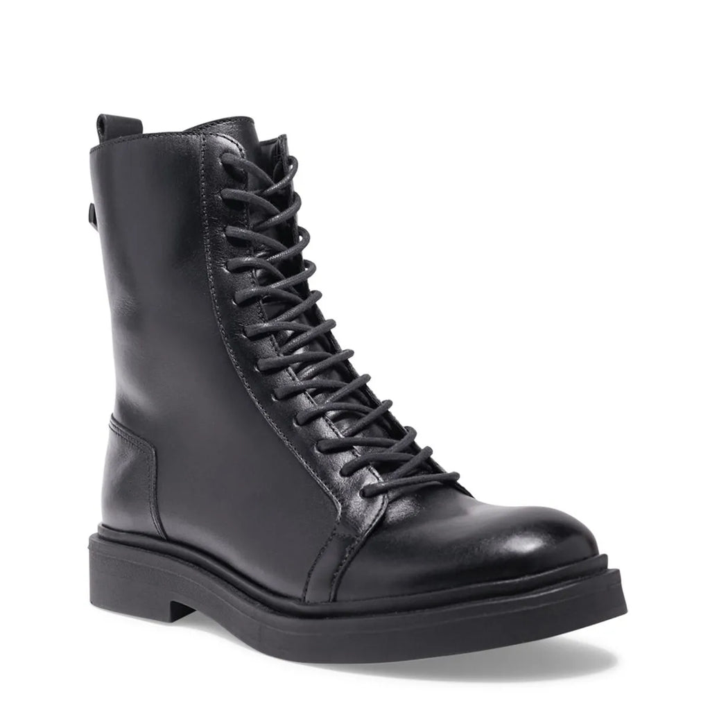 Bota Coturno Preta Cadarço