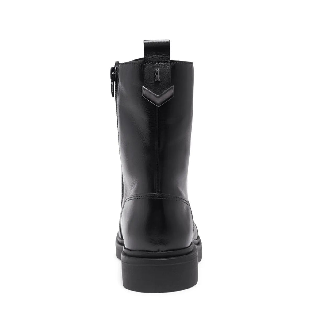 Bota Coturno Preta Cadarço