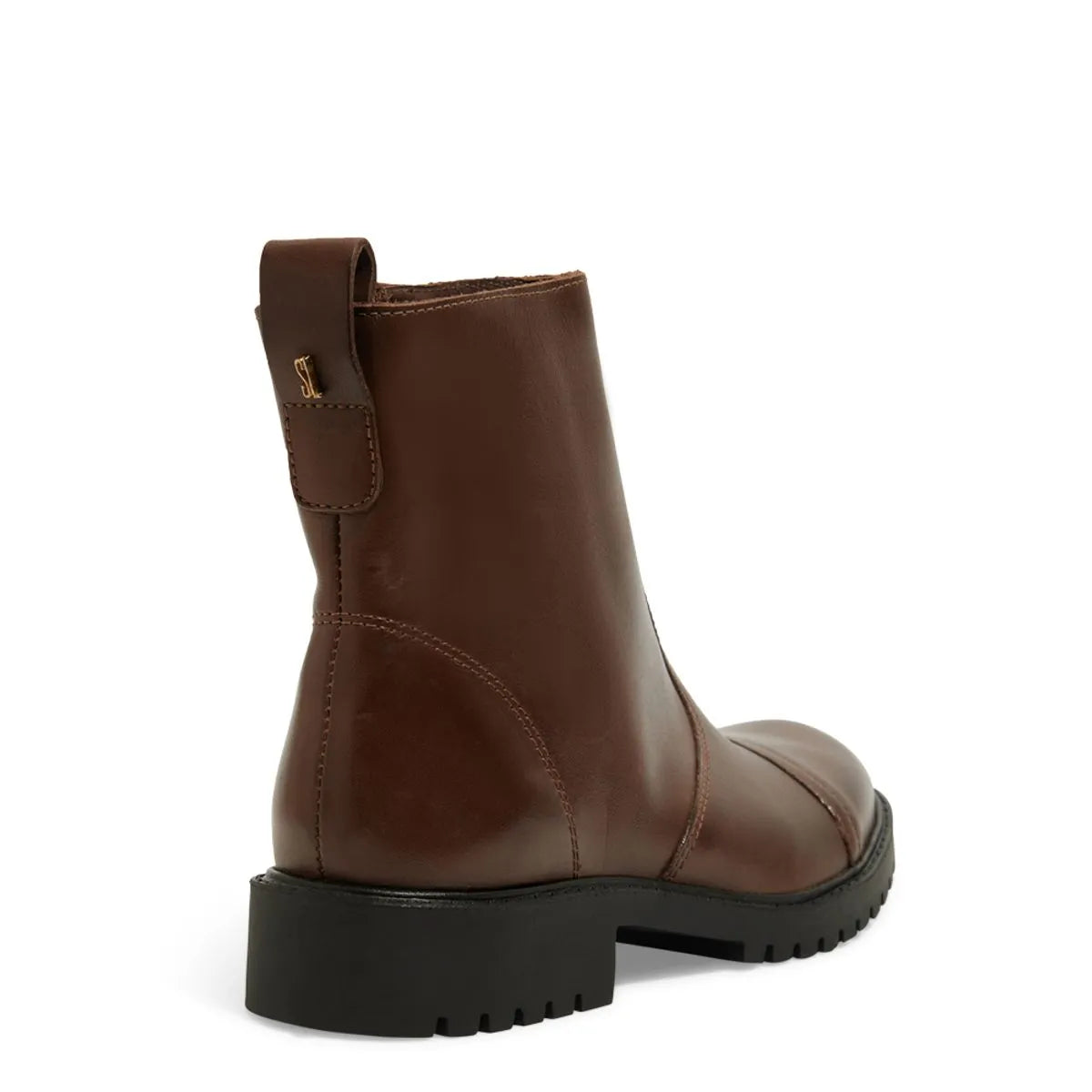 Bota Coturno Couro Pelica Premium Cano Baixo Tratorada
