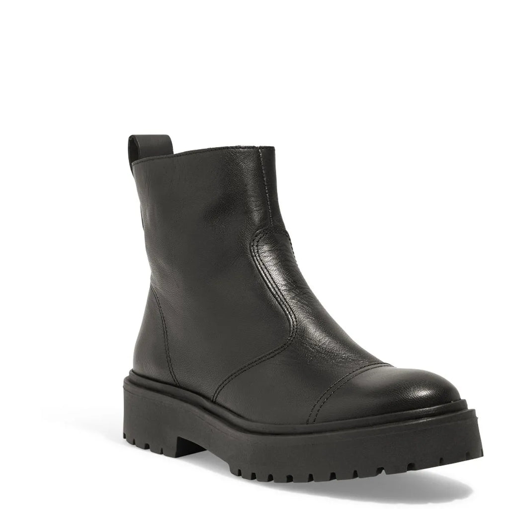 Bota Coturno Tratorado Couro