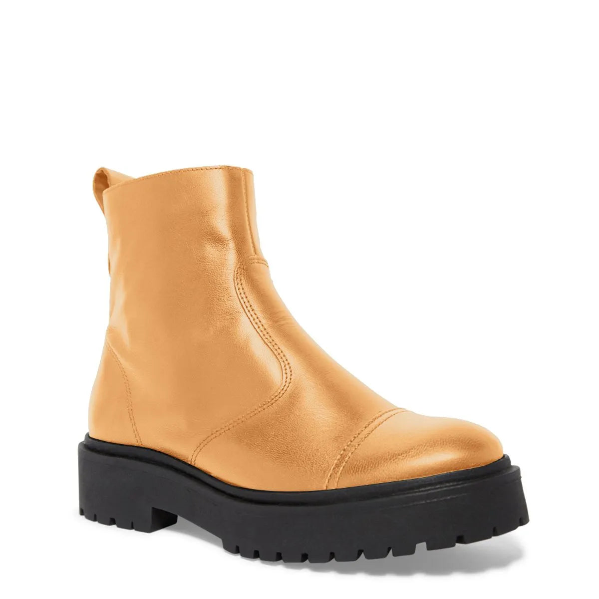 Bota Coturno Tratorado Couro