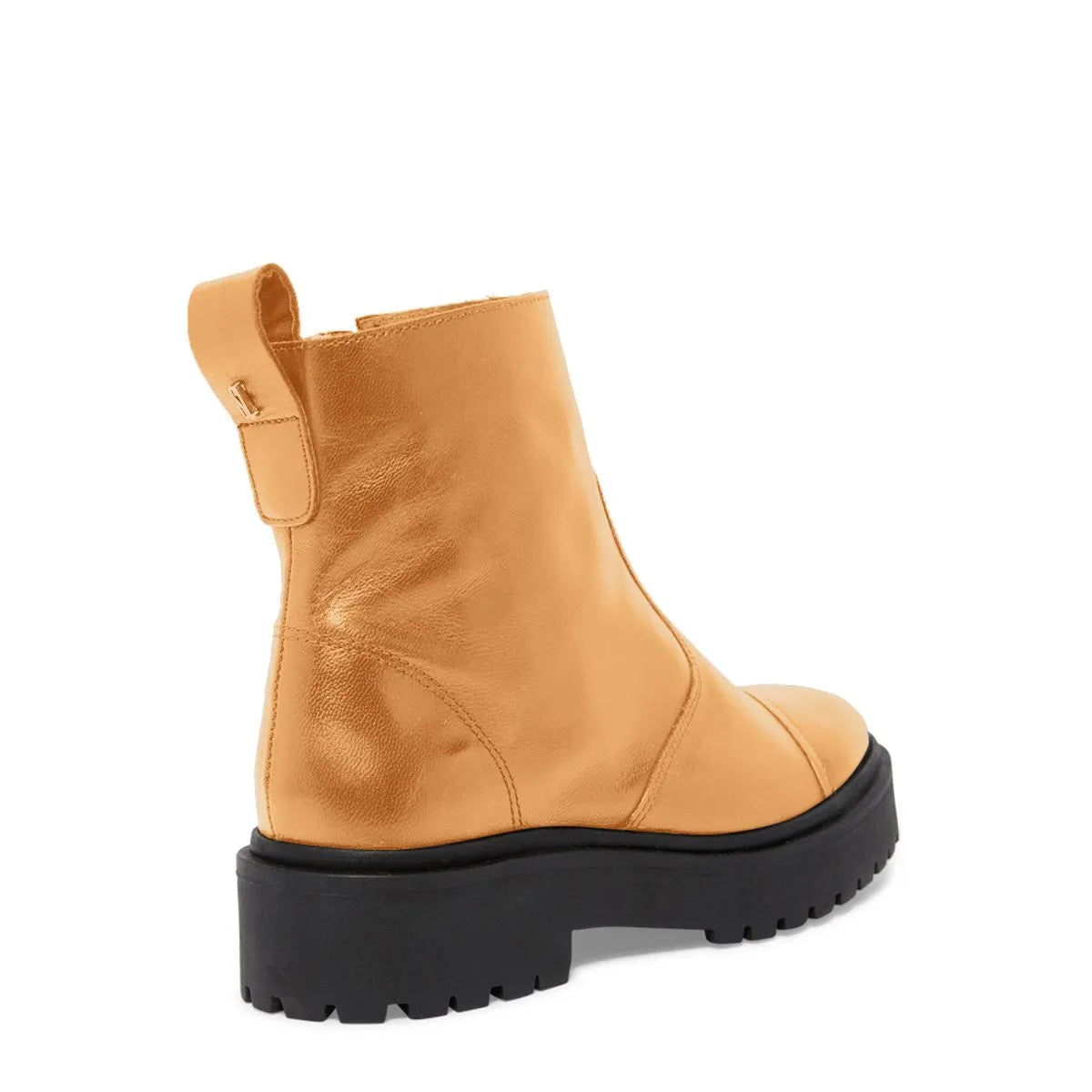 Bota Coturno Tratorado Couro