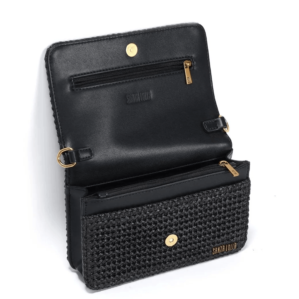 Bolsa Pequena Tramado Alça Transversal Corrente