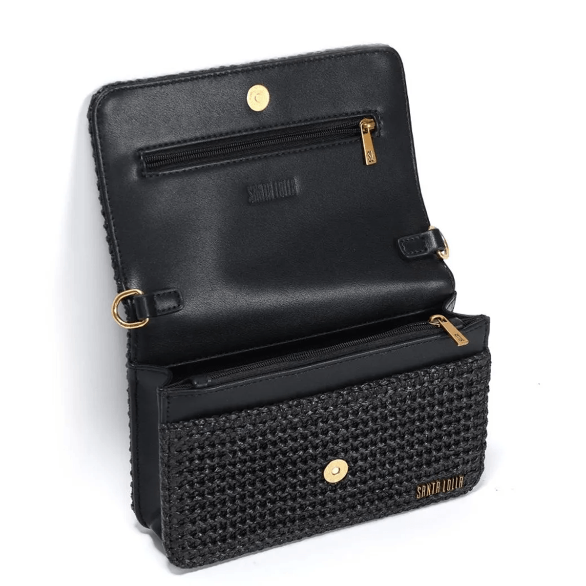 Bolsa Pequena Tramado Alça Transversal Corrente