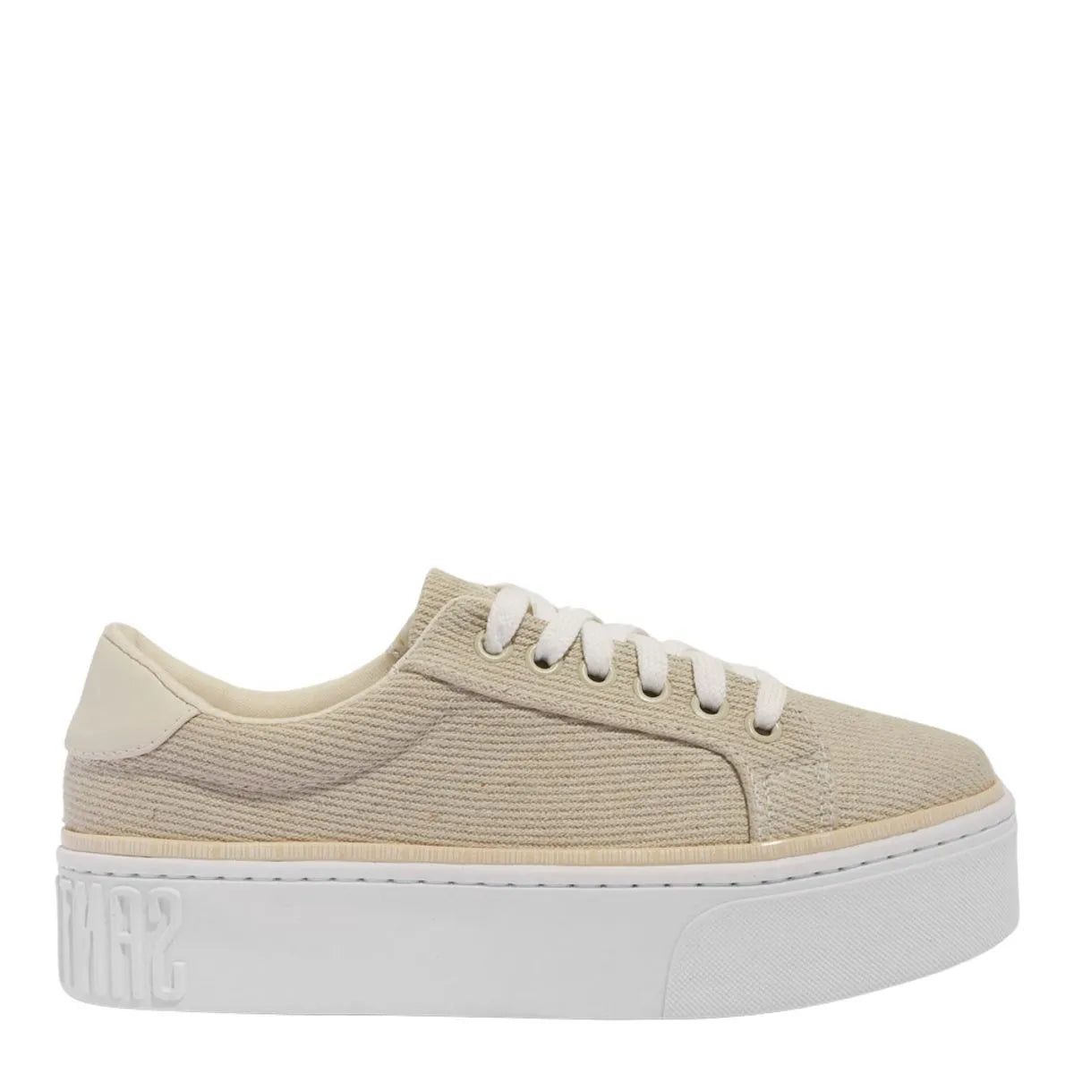 Tenis linho sarja natural