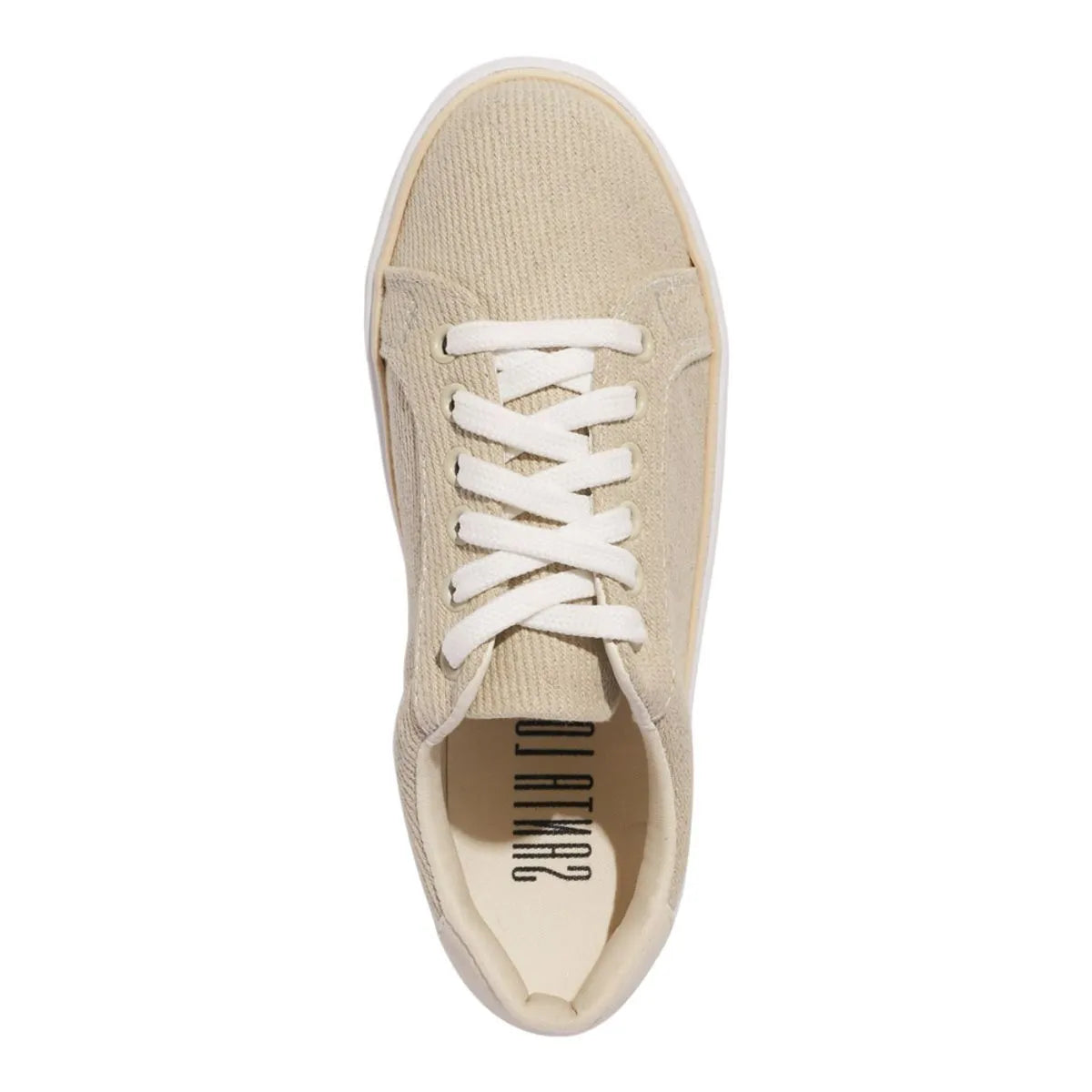 Tenis linho sarja natural