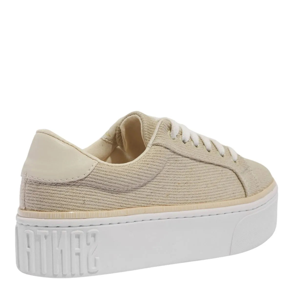 Tenis linho sarja natural
