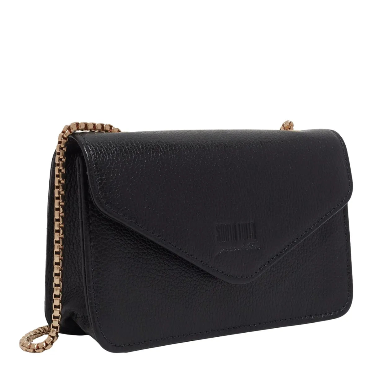 Bolsa Pequena Couro Floater Alça Transversal Corrente