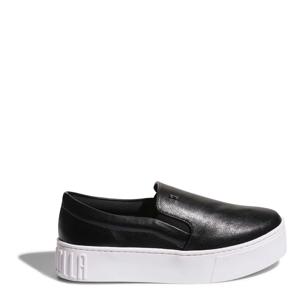 Tênis Slip On Plataforma New Pele