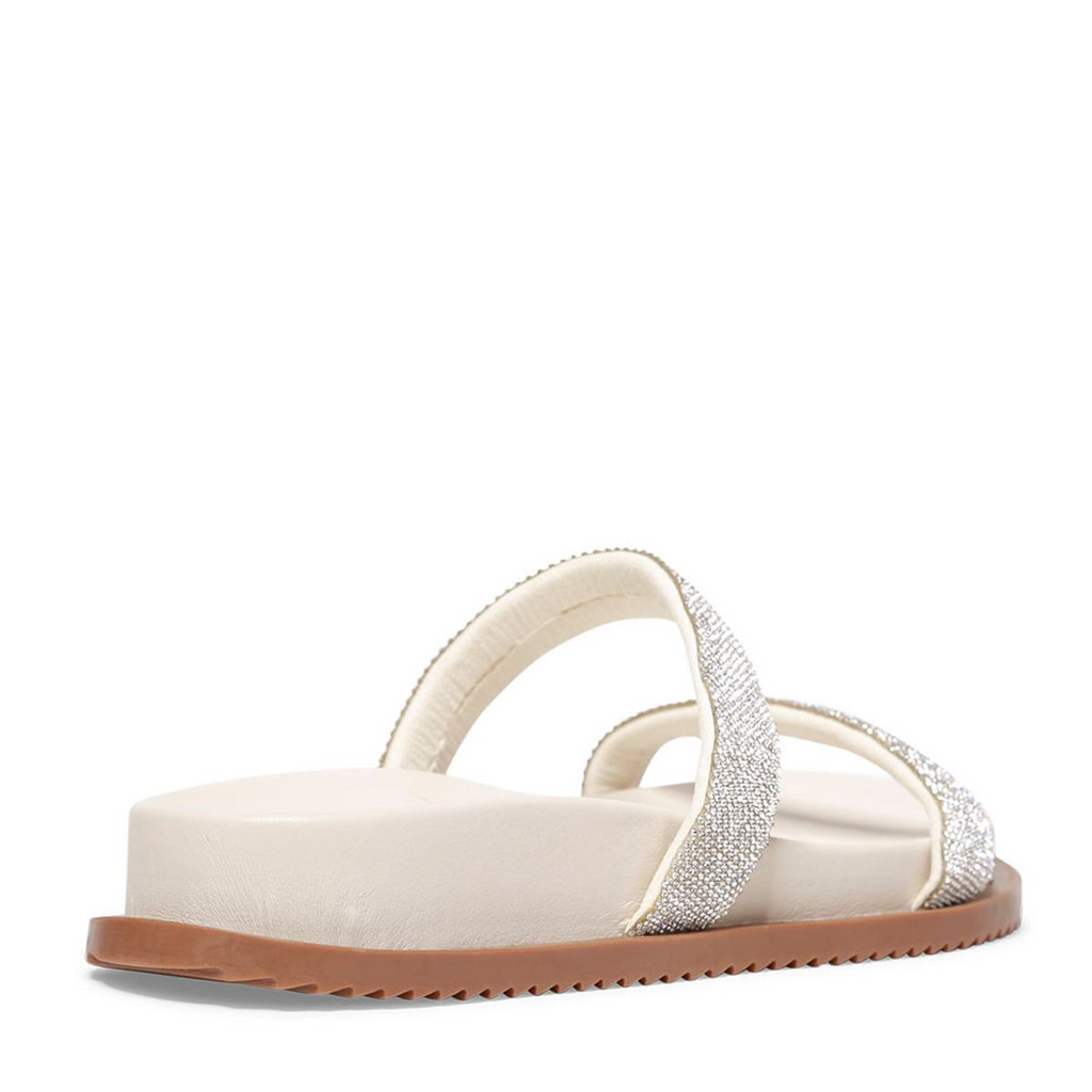 Papete Flat Com Tiras De Brilho Strass