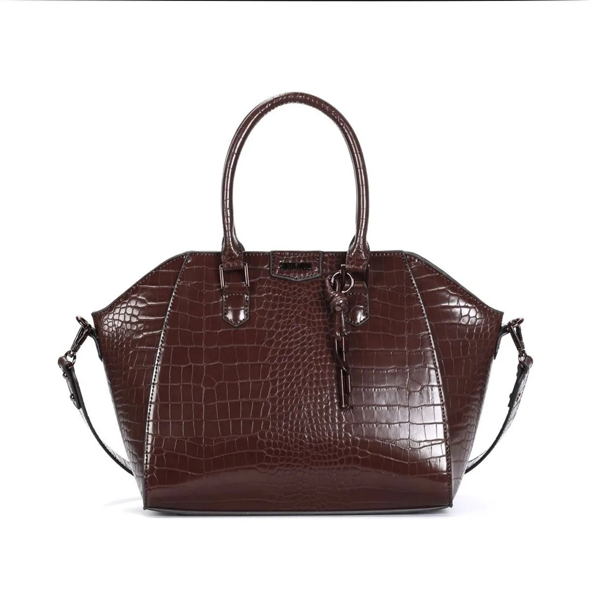 Bolsa Croco Dark Alça Dupla