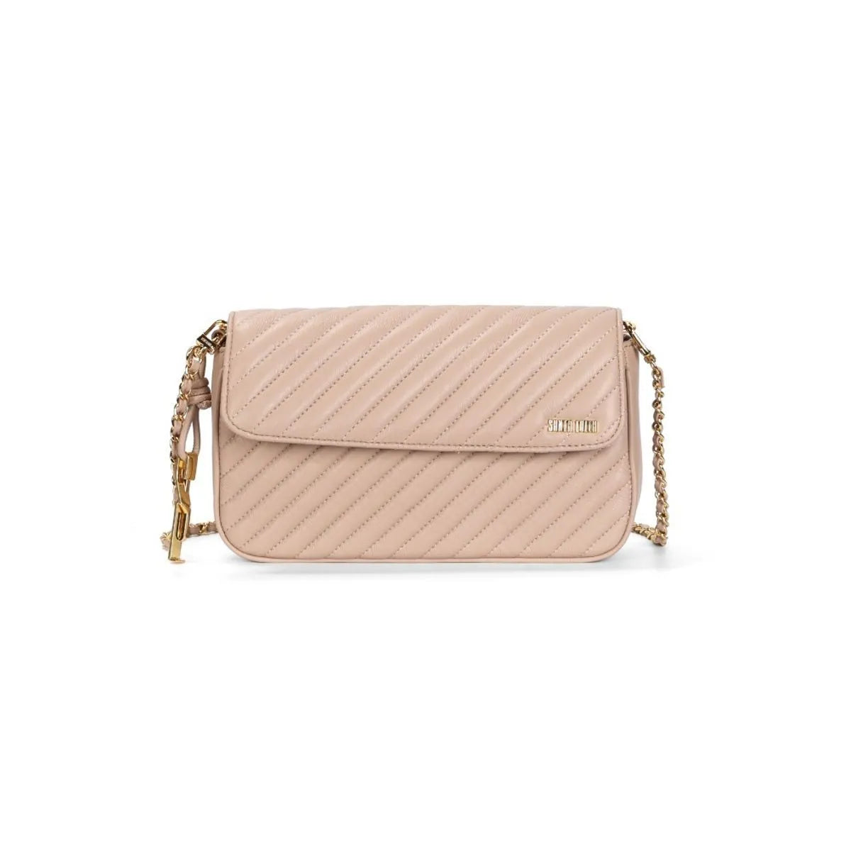 Bolsa Pequena Soft Alça Corrente Transversal
