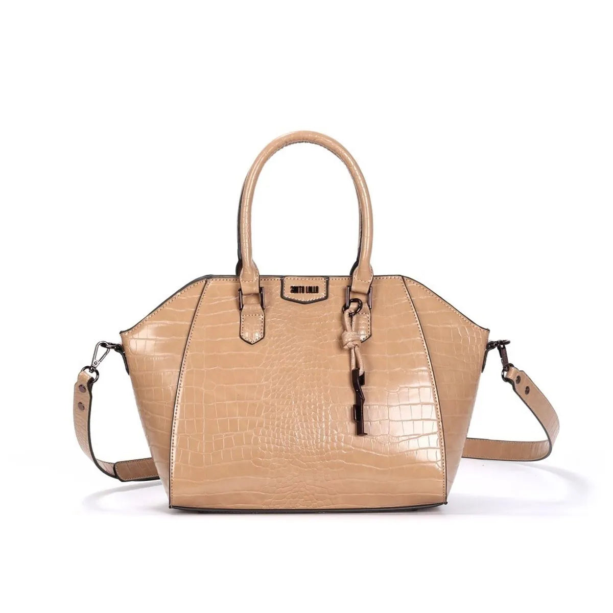 Bolsa Croco Dark Alça Dupla