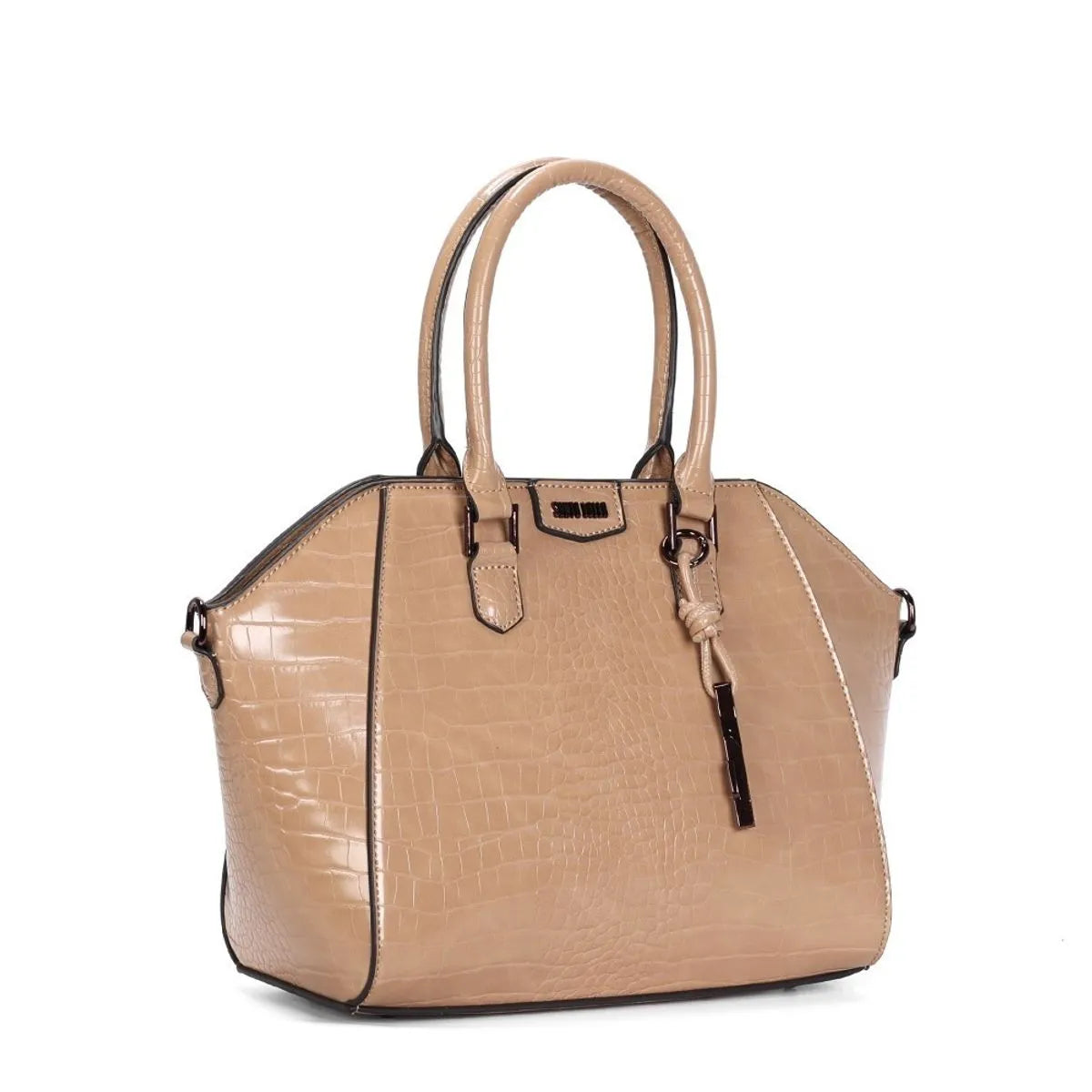 Bolsa Croco Dark Alça Dupla