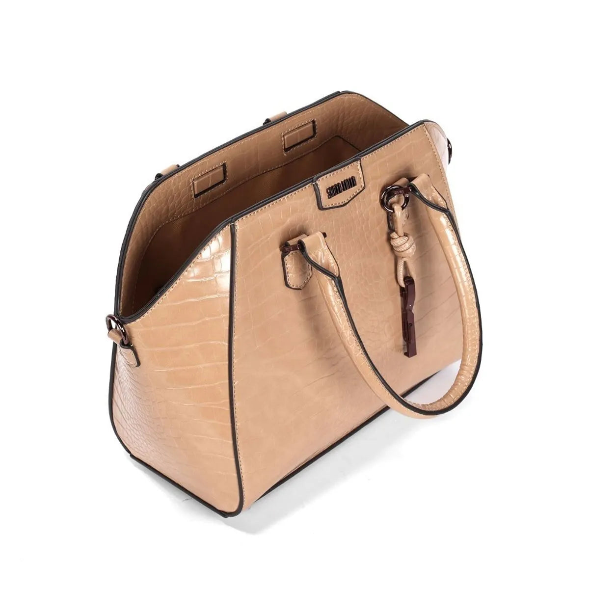 Bolsa Croco Dark Alça Dupla