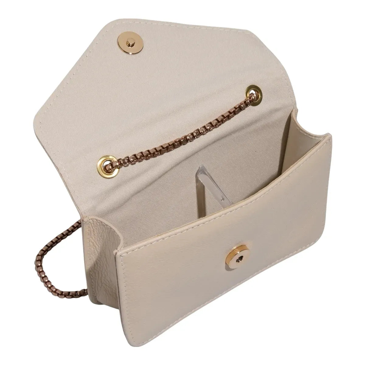 Bolsa Pequena Couro Floater Alça Transversal Corrente