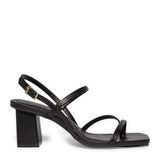 Sandália Floater Lux Off White Salto Grosso Médio