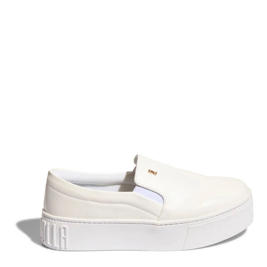 Tênis Slip On Plataforma New Pele