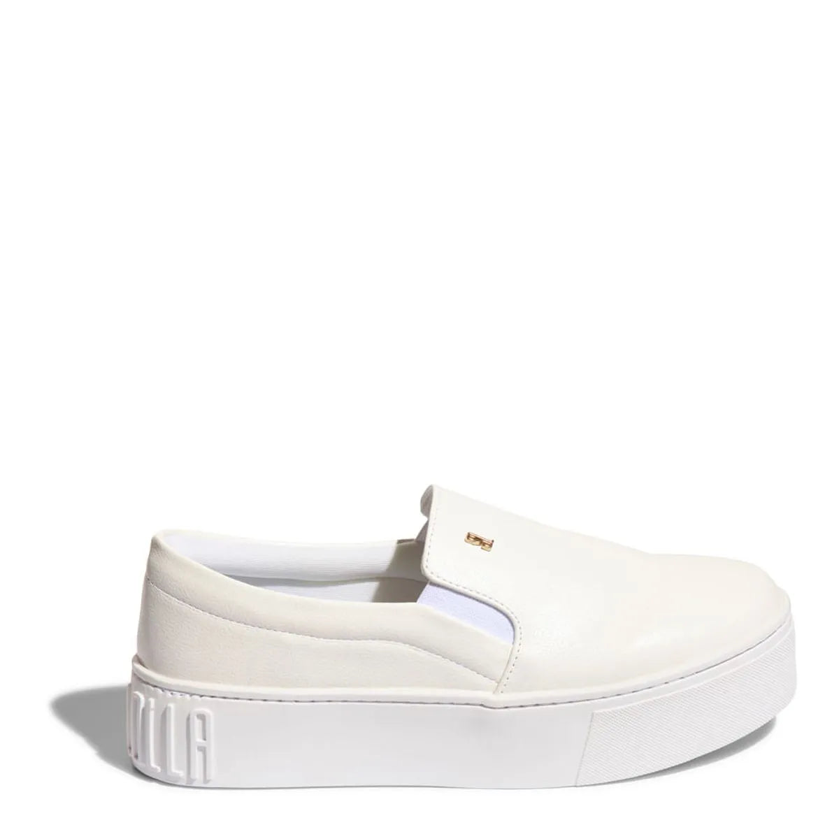 Tênis Slip On Plataforma New Pele