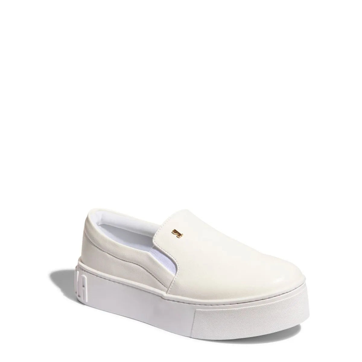 Tênis Slip On Plataforma New Pele