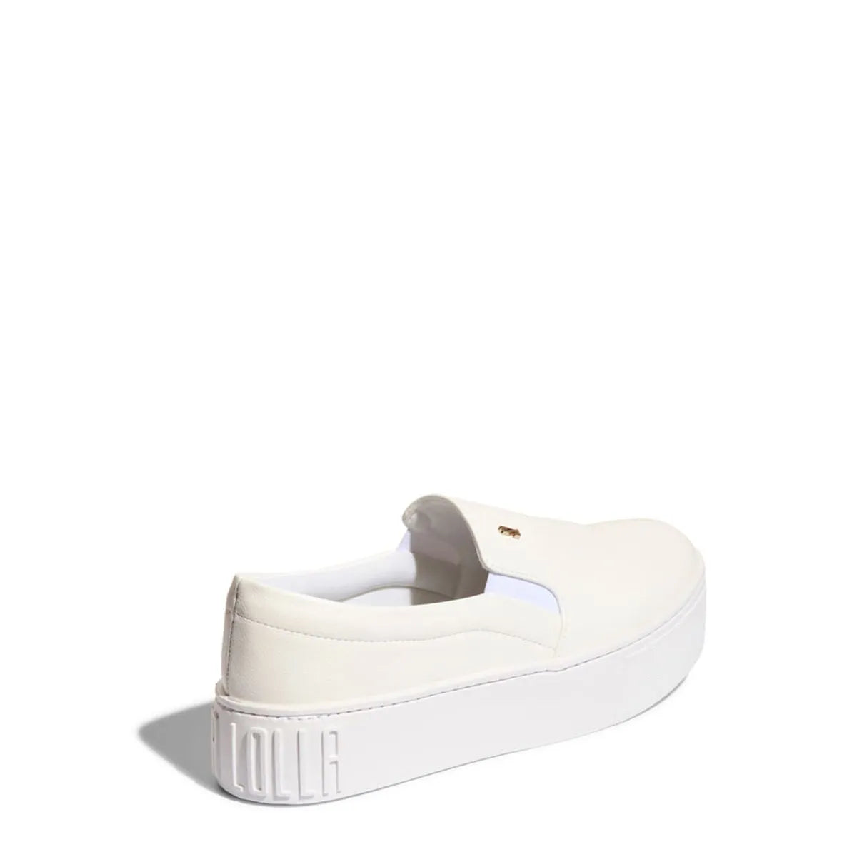 Tênis Slip On Plataforma New Pele