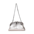 Bolsa Clutch Metalizada Alça De Ombro